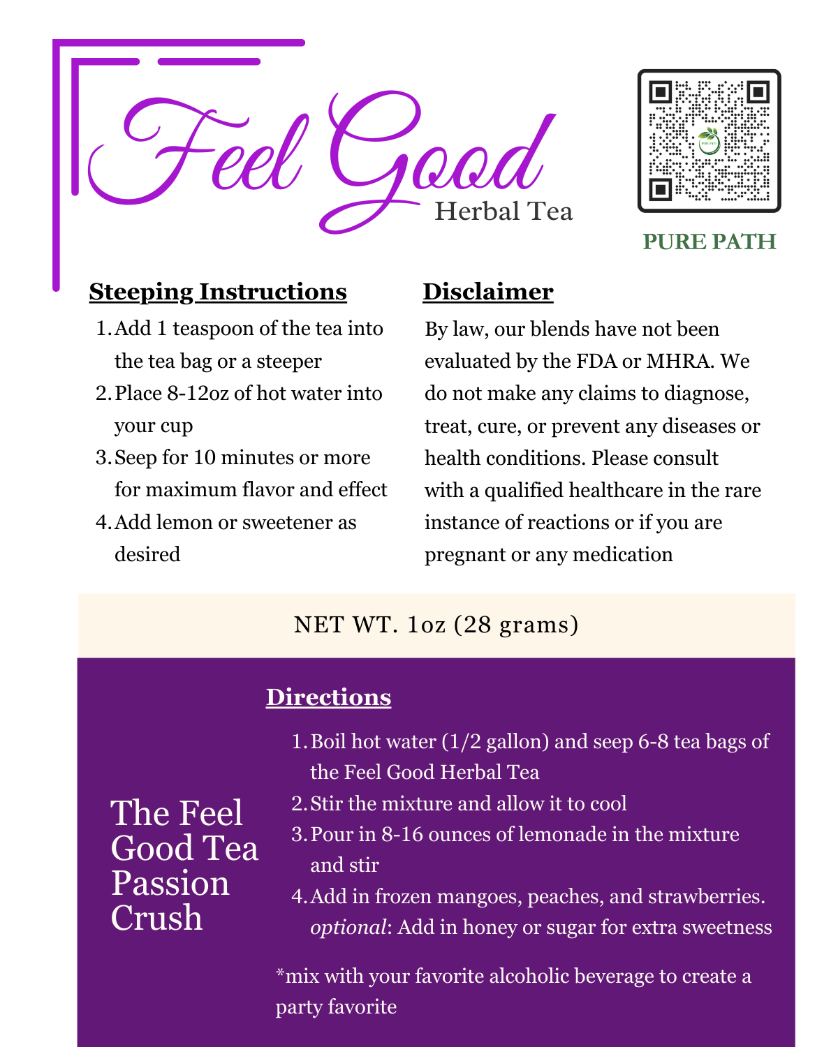 Feel Good Organic Herbal Tea